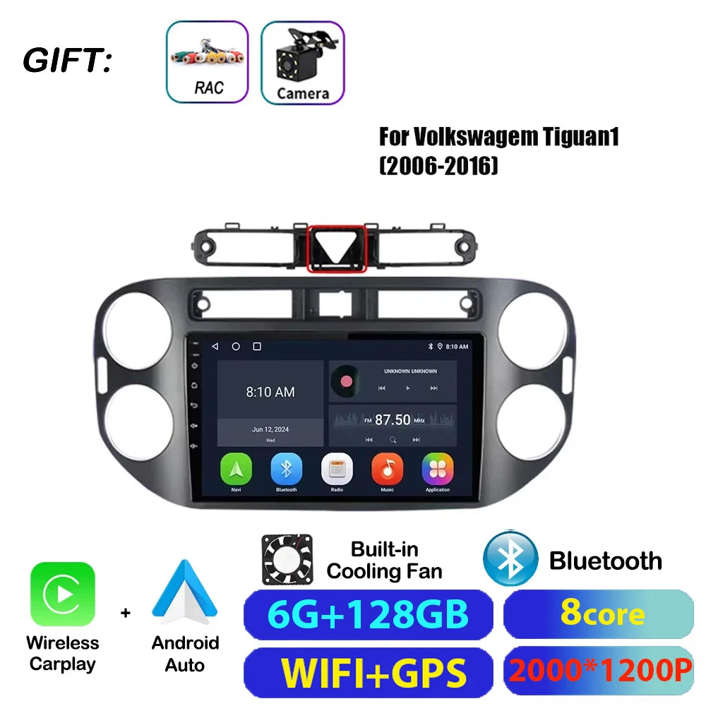 VW Tiguan Android 17 — 4G DSP, CarPlay