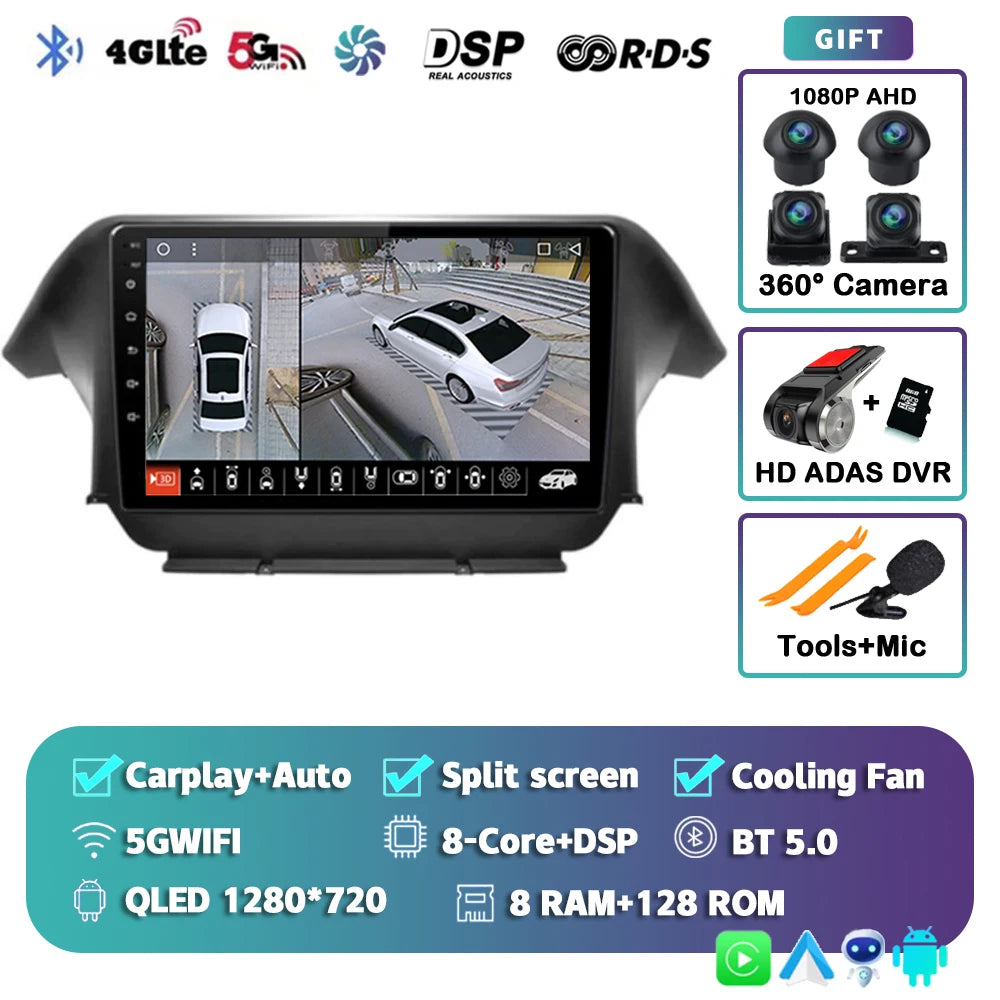 Honda Odyssey Android 15 — DSP, CarPlay, 4G