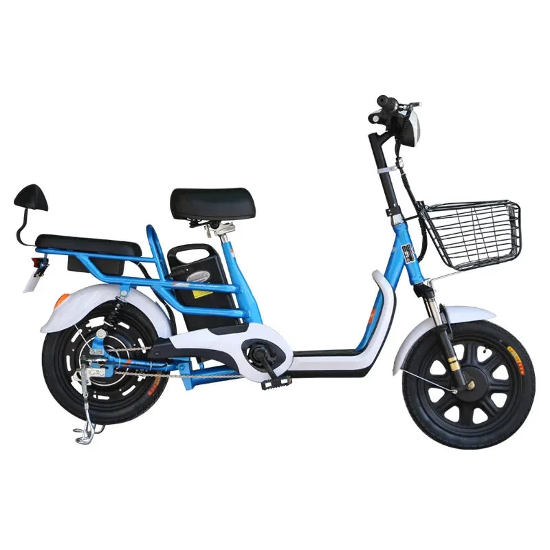 Parent-child electric bike in stock best selling 14inch three seats ebike for cheap and good quality fat bike