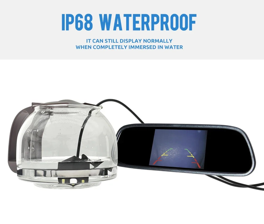 Rear View Camera Kit — 4.3" Monitor, HD Parking