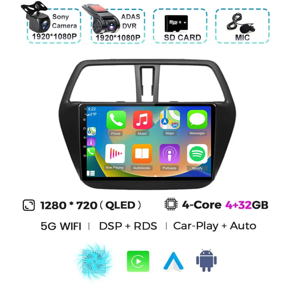 Suzuki SX4 Android 15 — Wireless CarPlay, 4G GPS