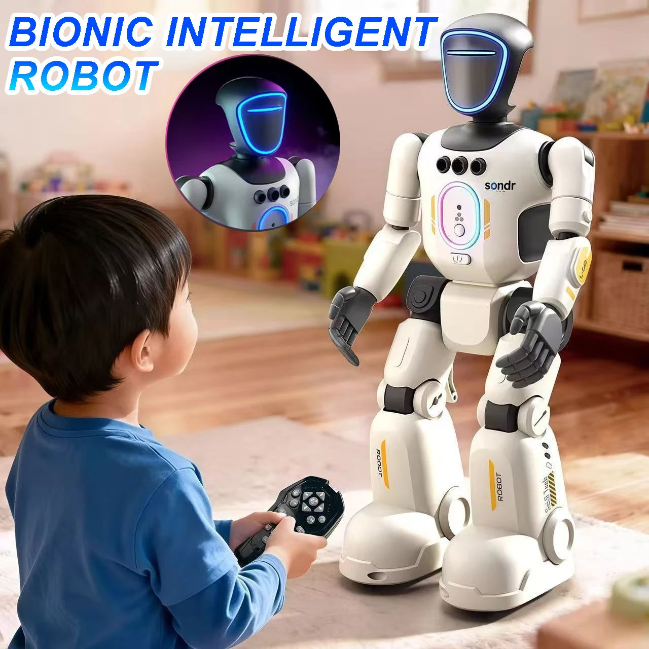 Intelligent RC Robot Programming Gesture Sensing Remote Controll Robots Smart Intelligent Dancing RC Robot Toy Gift for Kid R40