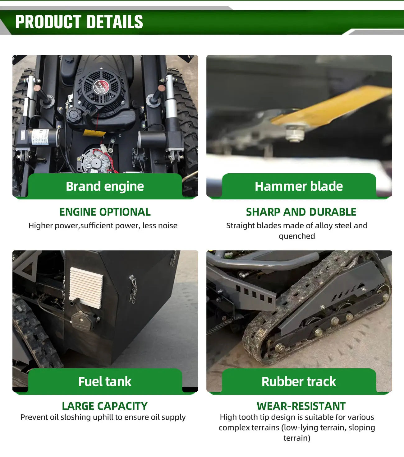 Remote Control Lawn Mower Automatic Smart Robot Lawn Mower Electric RC Grass Cutter for Garden Farm Hillside