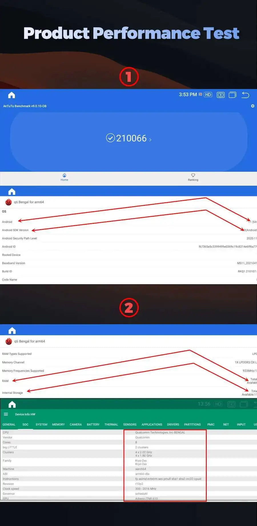 Audi A4/A5 12.3" — Android 13, QLED, CarPlay
