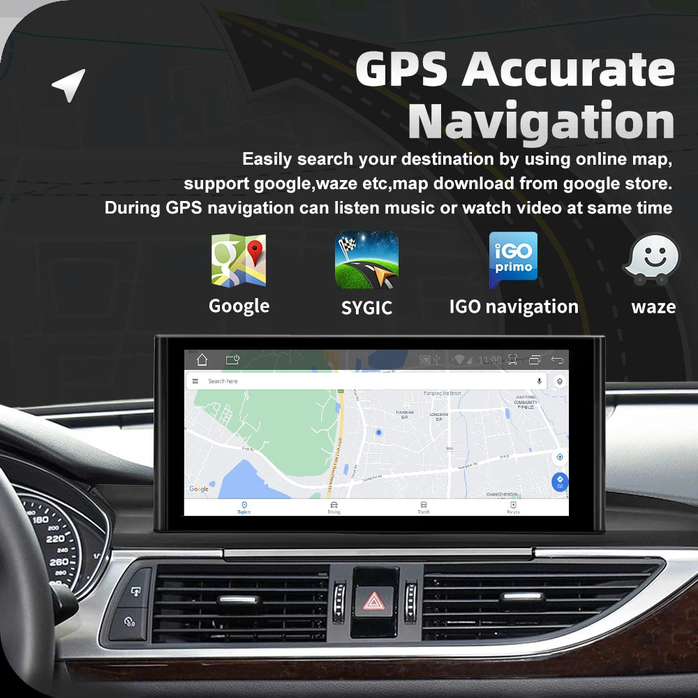 Audi A6/A7 Android 14 — 12.3", CarPlay, GPS