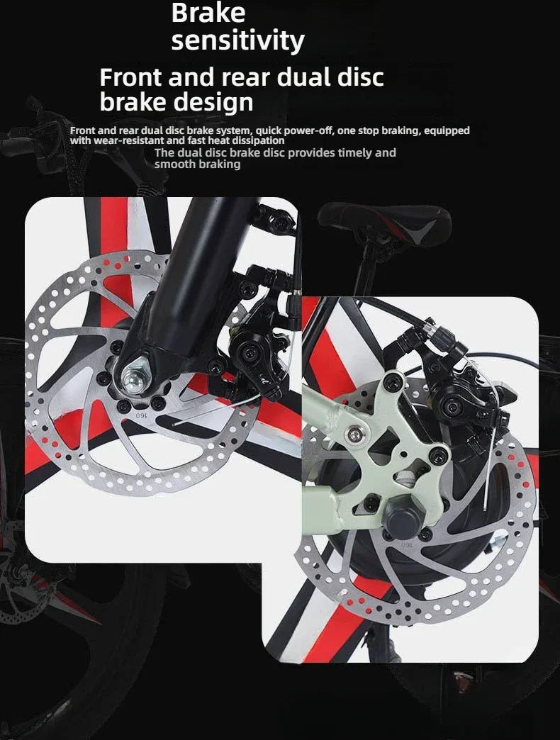 26" E-Bike — 400W Motor, 48V Battery
