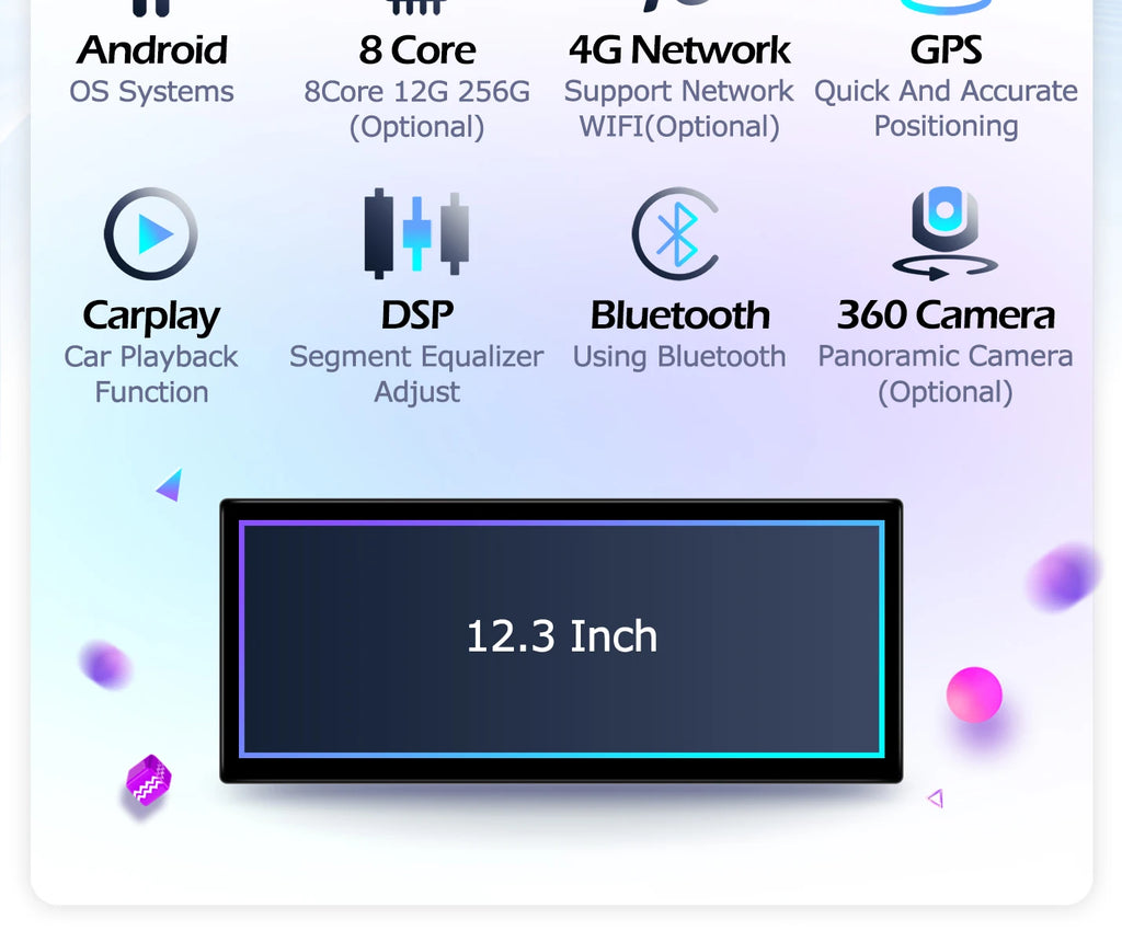 12,3" Android Autoradio — Mazda 3 Axela 2020-2022, 2400x900P, CarPlay, GPS, WiFi