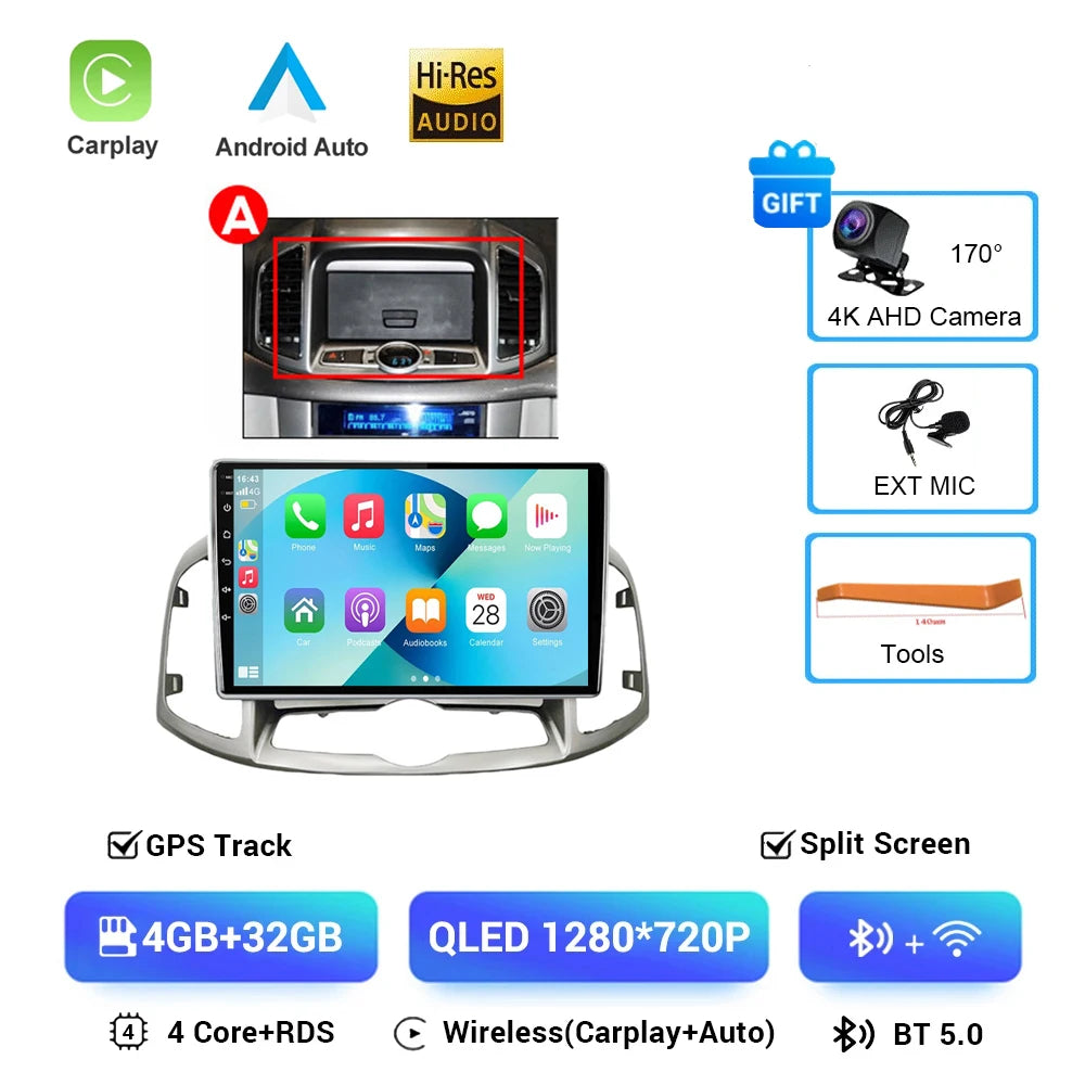 Chevrolet Captiva — Android 16, GPS, CarPlay