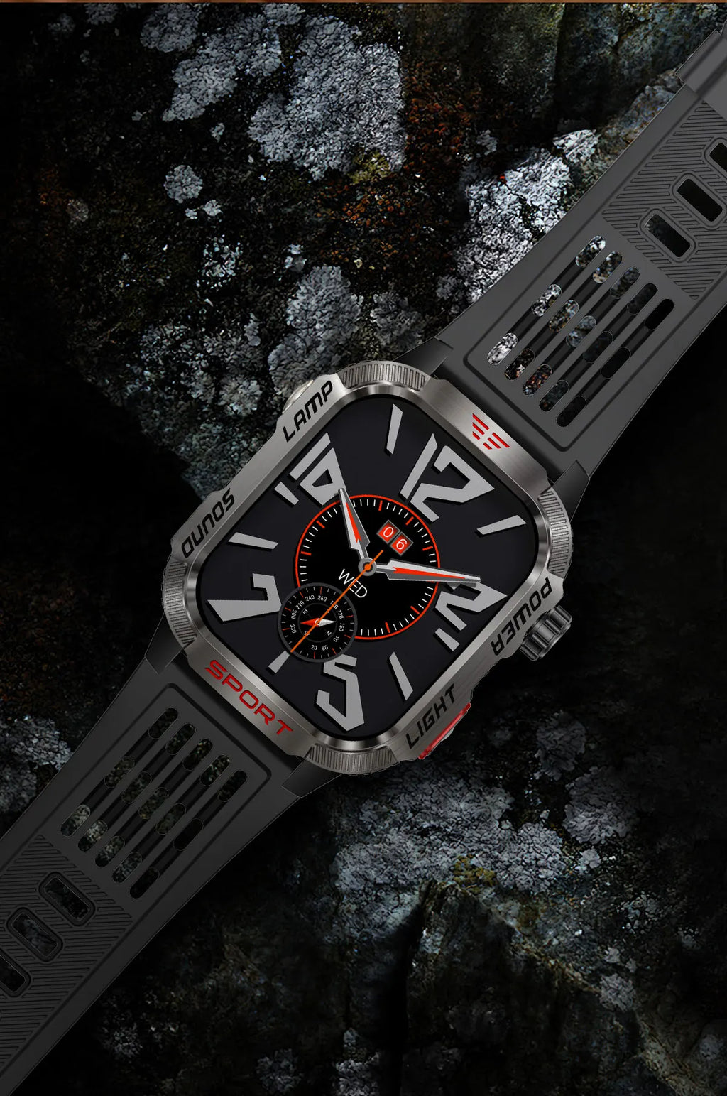 GUHUAVMI Outdoor Watch — AMOLED, GPS, Bluetooth