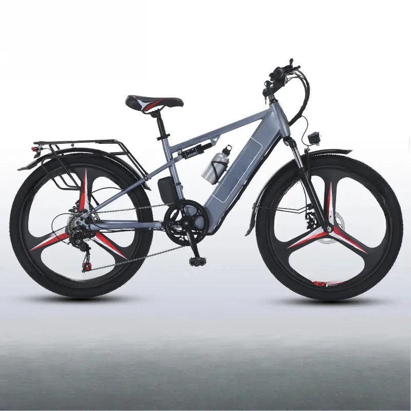 26" E-Bike — 400W Motor, 48V Battery