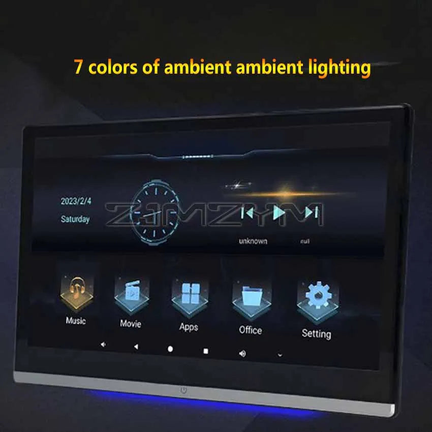 Headrest TV 13.3" — Android 11, Touchscreen