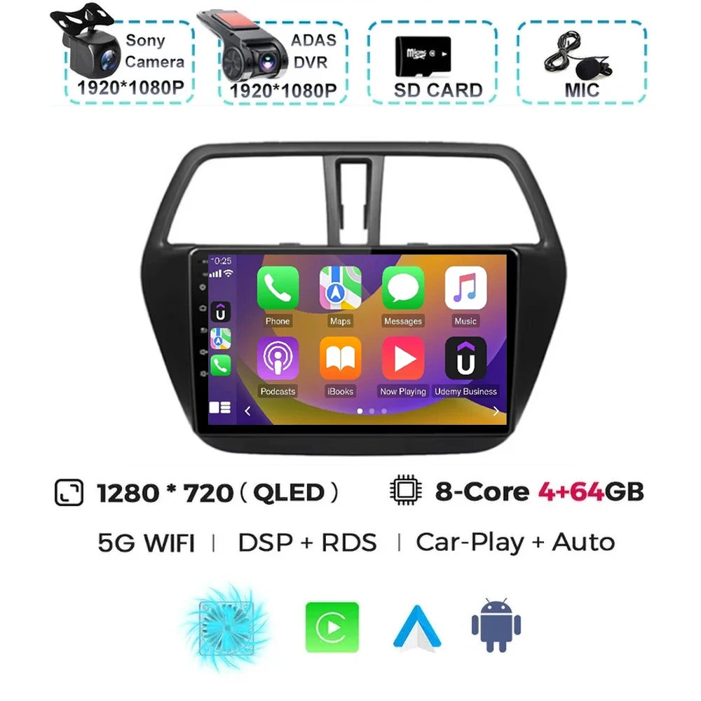 Suzuki SX4 Android 15 — Wireless CarPlay, 4G GPS