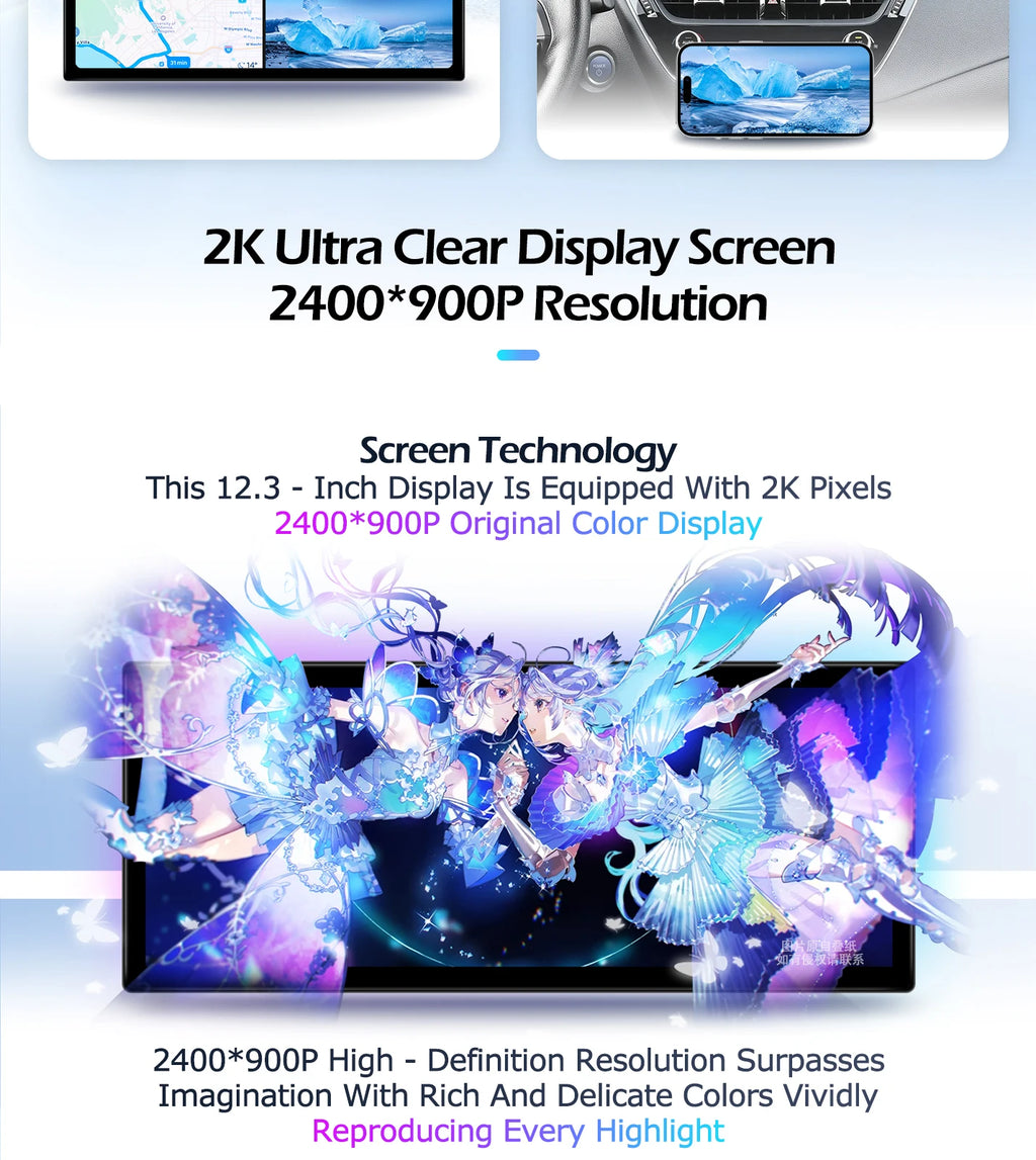 12,3" Android Autoradio — Mazda 3 Axela 2020-2022, 2400x900P, CarPlay, GPS, WiFi