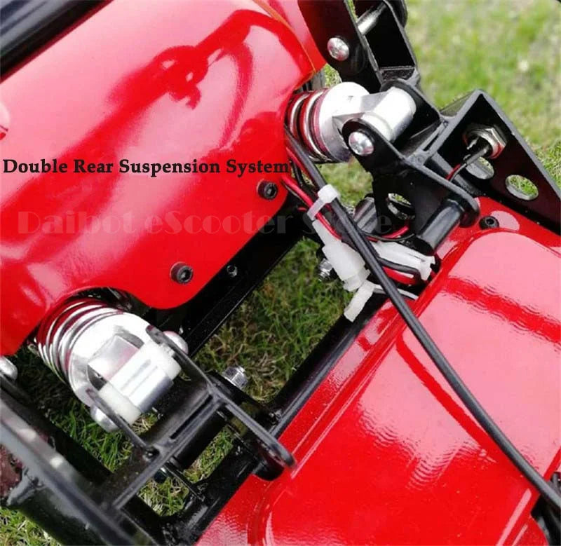 4 Wheel Mobility Scooters for 2 Peoples With Baby Seat 500W 36V 15.6AH  Adults 10 Inch Electric Scooter Dual Motor