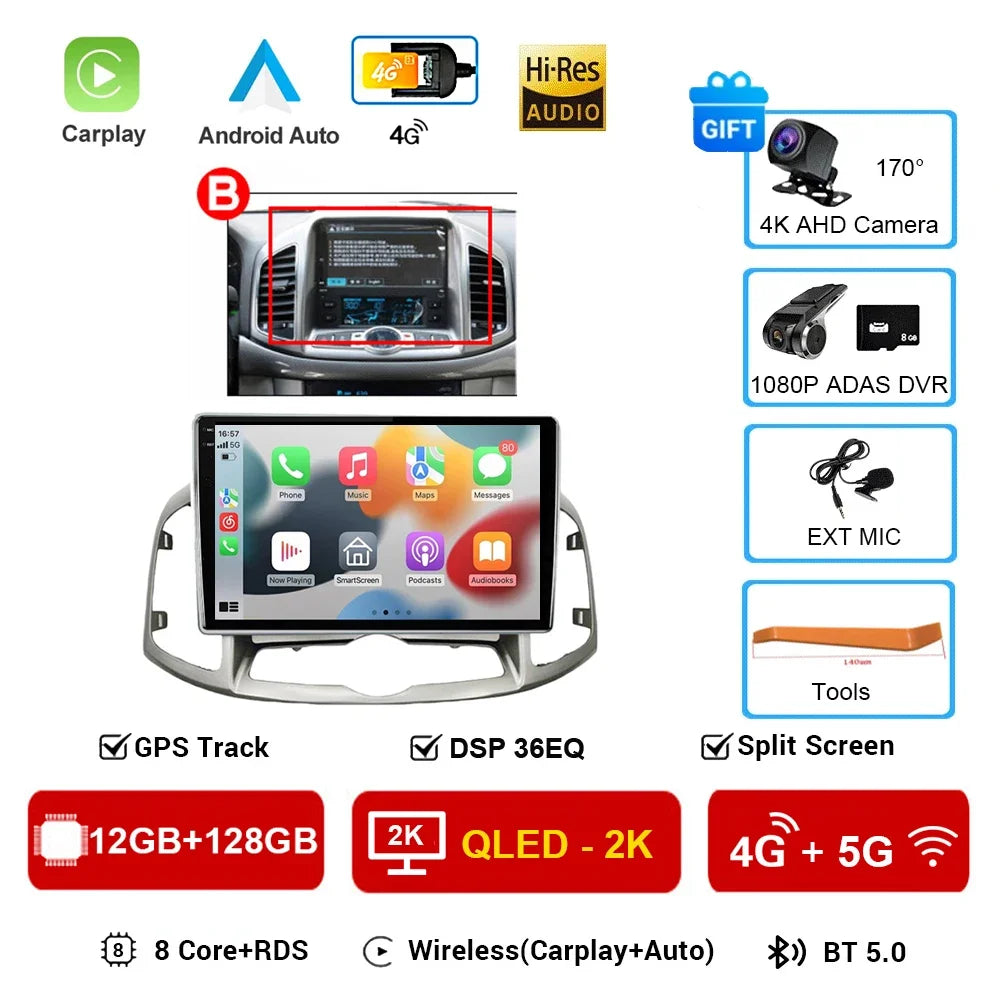 Chevrolet Captiva — Android 16, GPS, CarPlay