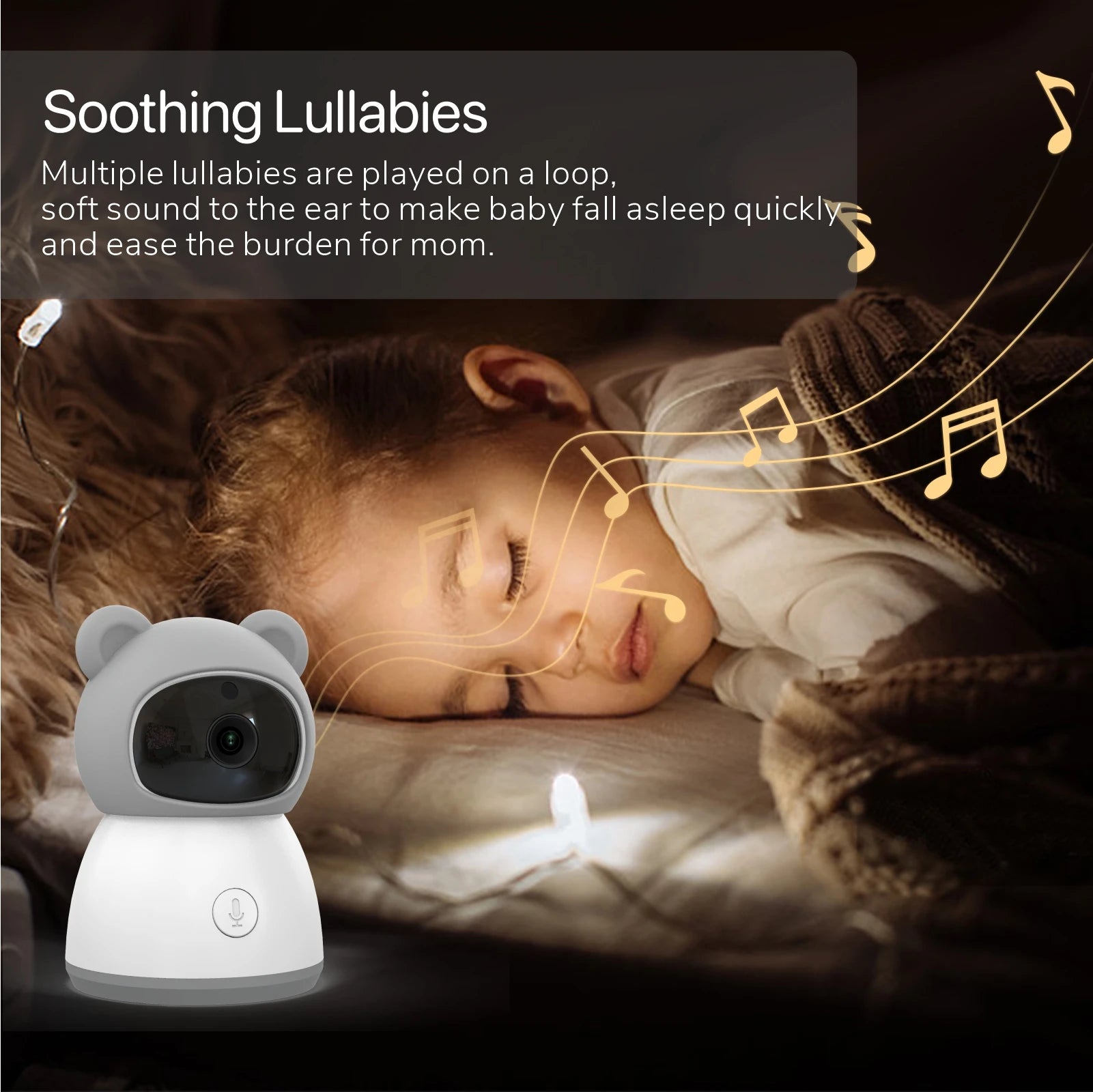 Tuya Baby Monitor — 2K Camera, 5" Display