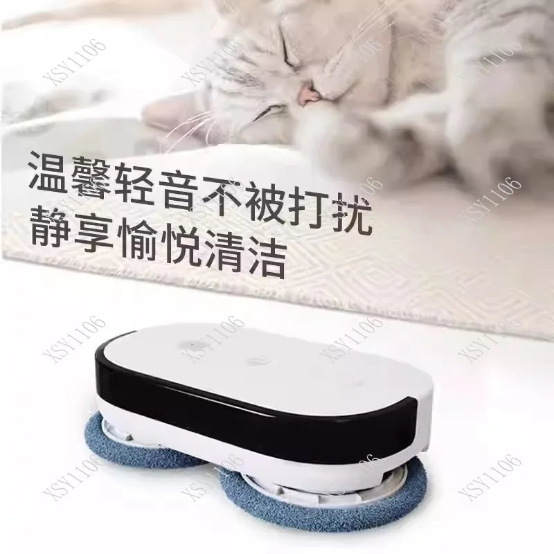 Intelligent Mopping Washing Robot Double Towing Automatic Floor Mop Dust Removal Humidification Machine