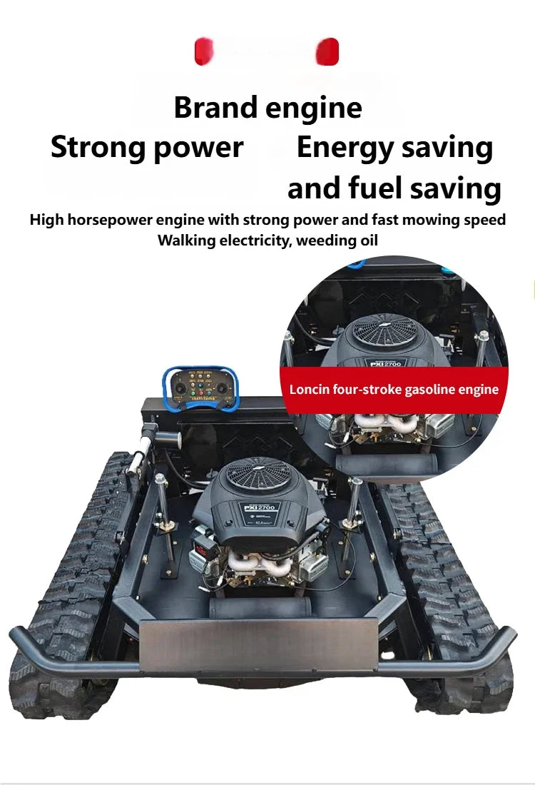 Controlled Lawn Mower Intelligent Mowing Robot for Orchards Fields Slopes Small Lithium-Ion Battery Powered Lawnmower