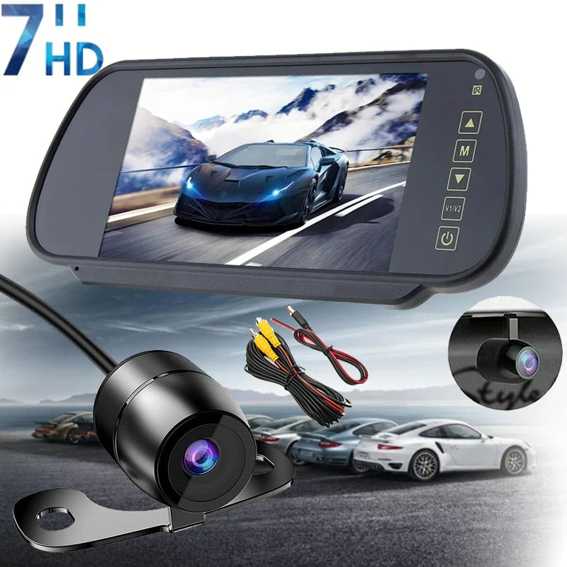 Mirror Monitor Camera Kit — Night Vision, 7" Display