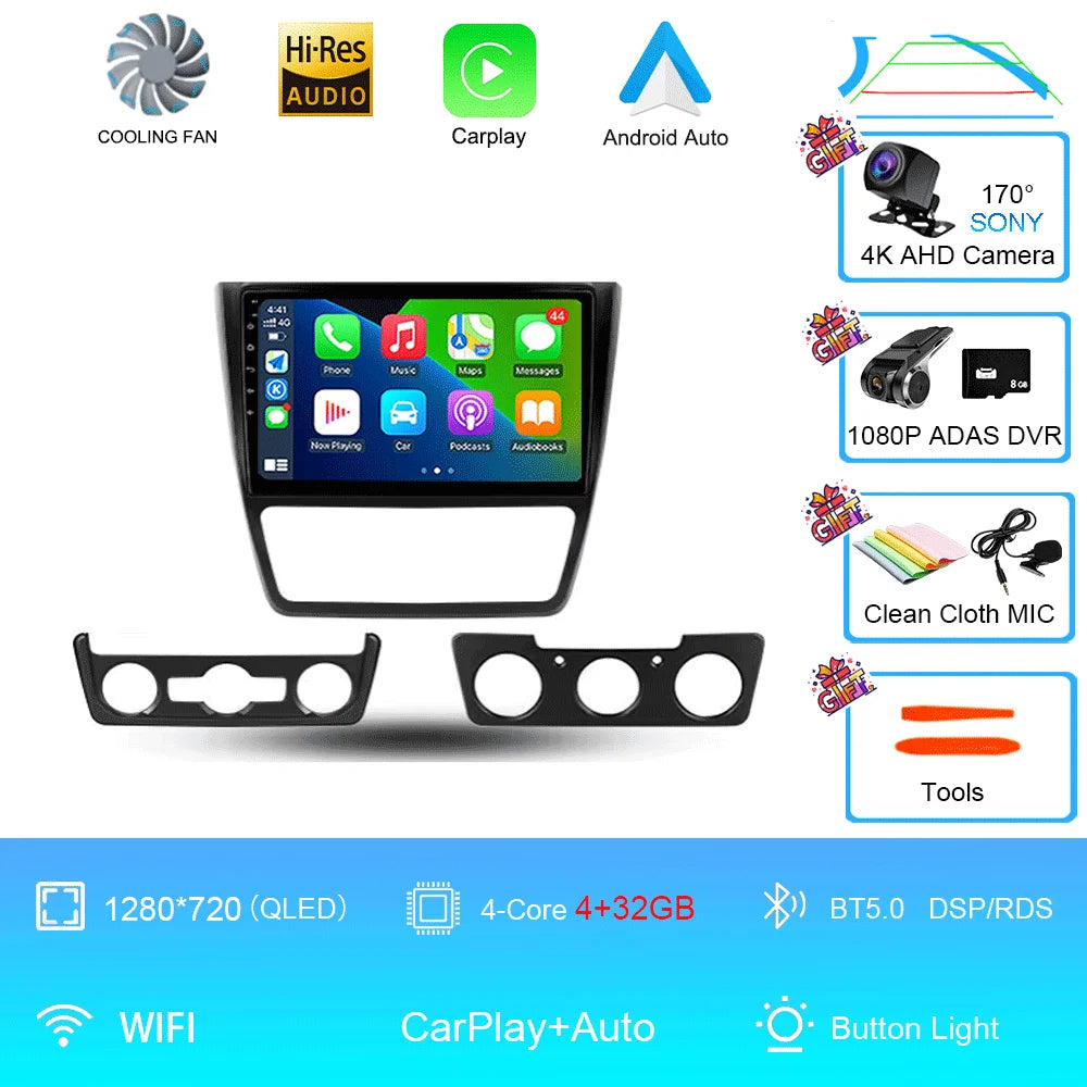 Skoda Yeti Android 16 — 4G, CarPlay, GPS