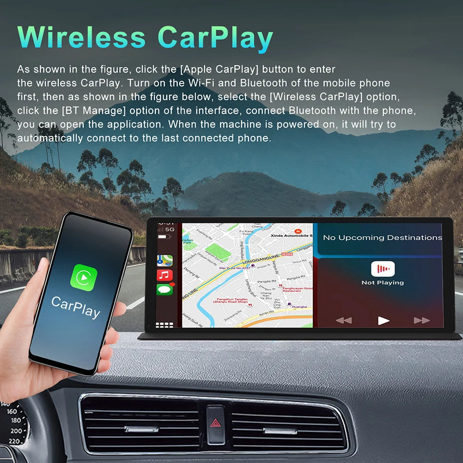 11.3" 4K Dashcam — CarPlay, Voice Control