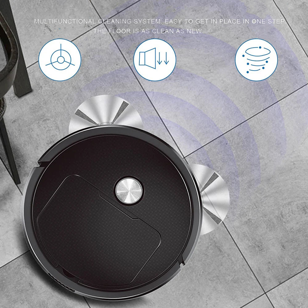 Smart Mini Robot Vacuum — Sweep, Mop, Wireless