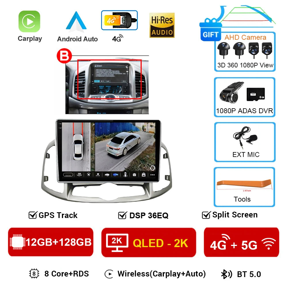 Chevrolet Captiva — Android 16, GPS, CarPlay
