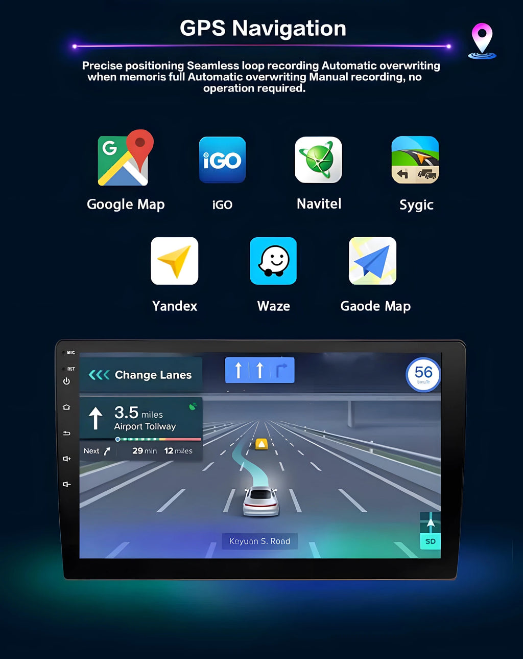 Isuzu D-Max Autoradio — Wireless CarPlay, Android Auto