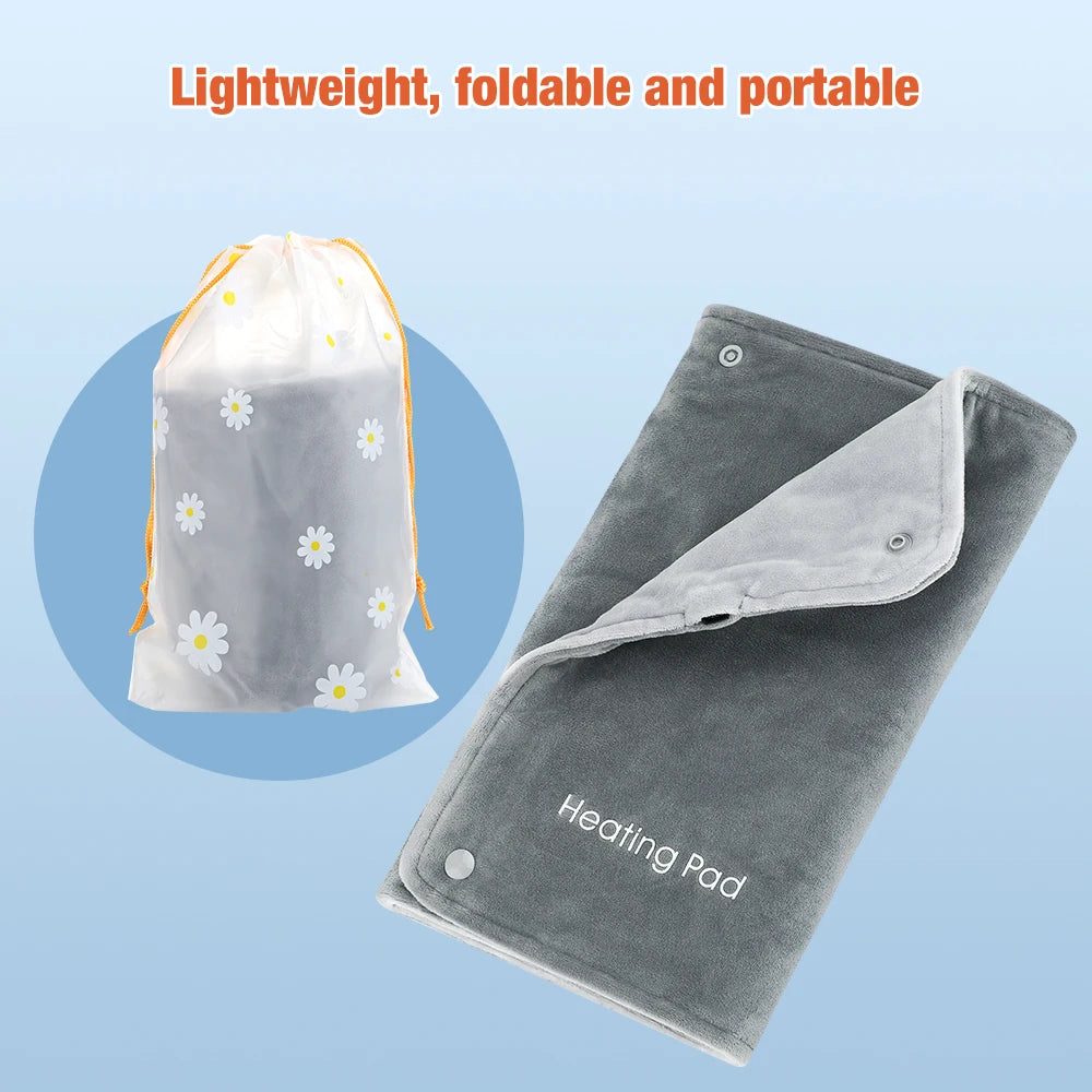 3 Levels Electric Graphene Heating Pad Cold-Proof Uterine Belt Cold-Proof Hand Waist Warming Pad USB Recharging Abdominal Warmer