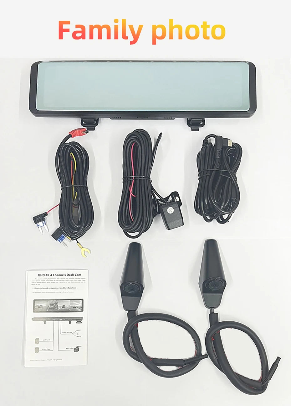 11.26" 4K Dash Cam — BSD, ADAS, Night Vision