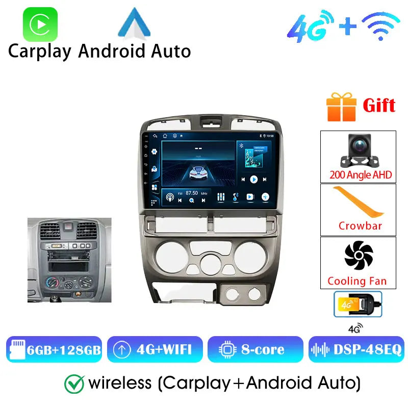 Isuzu D-Max Autoradio — Wireless CarPlay, Android Auto