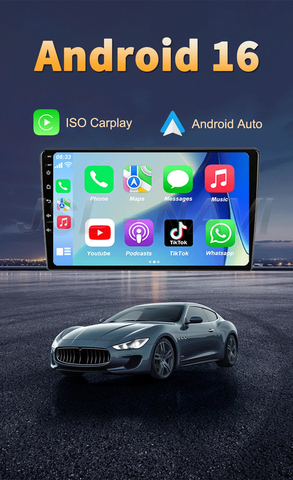 Peugeot 3008 Android 16 — CarPlay, GPS, Multimedia