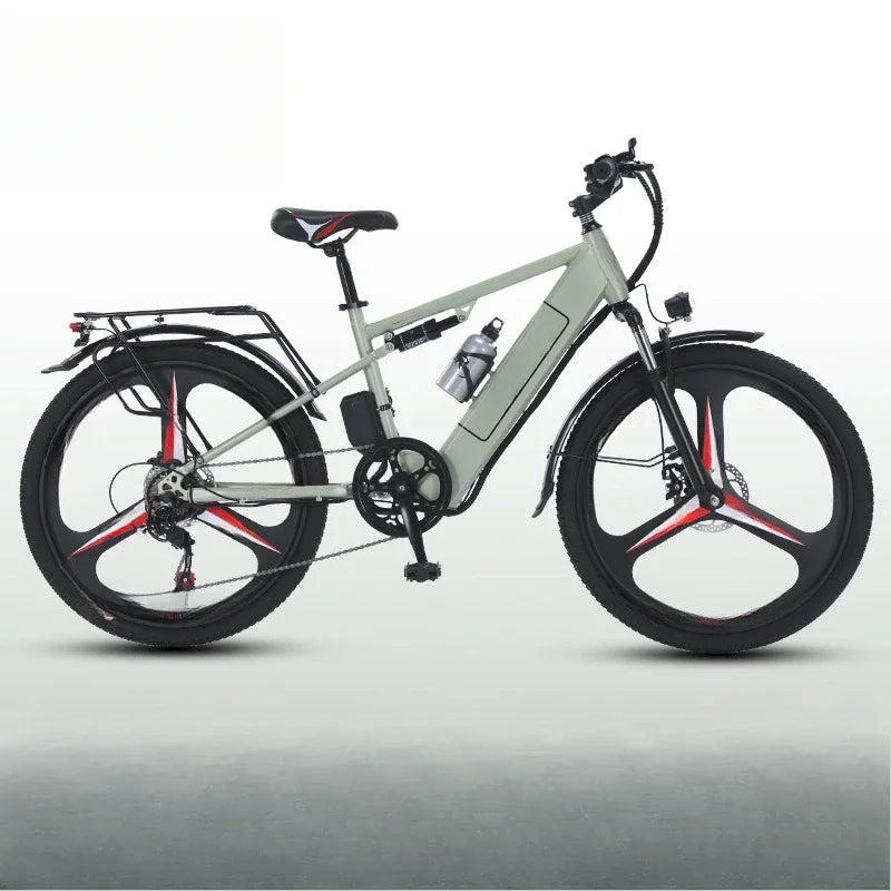 26" Electric Bike — 400W Motor, 48V Battery