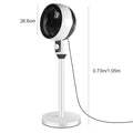 Air Circulation Fan Electric Fan Rechargeable Oscillating Fan 3-Gear Adjustment Stand Fan Household Air Circulation Fan