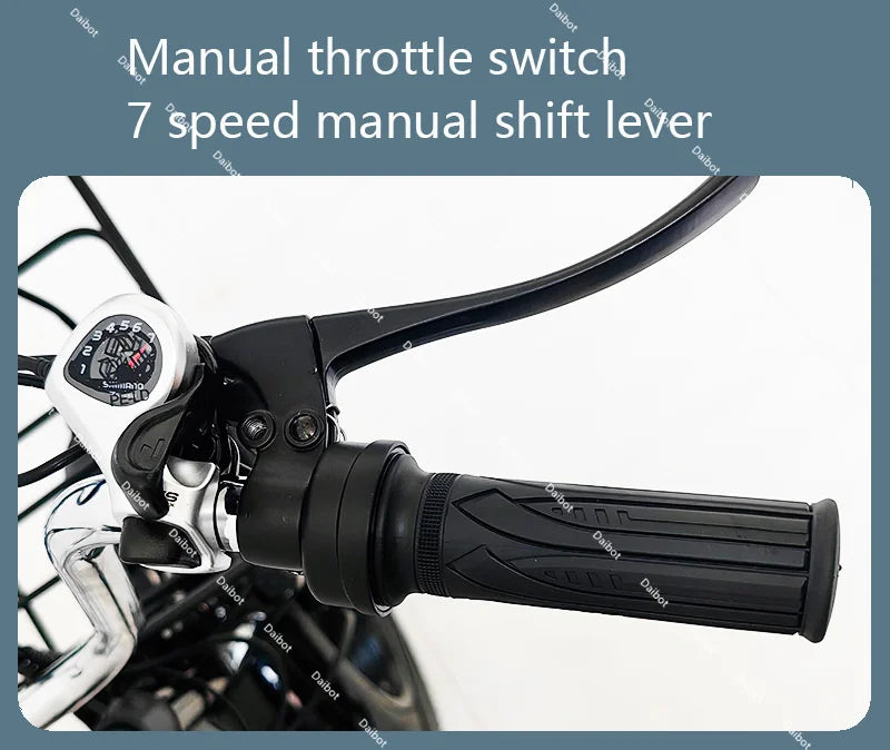 3 Wheel 20 Inch Folding Electric Tricycle Adults Cargo Fat Tire 500w 48v Fatbike Electric Bicycle For Men Removable Battery