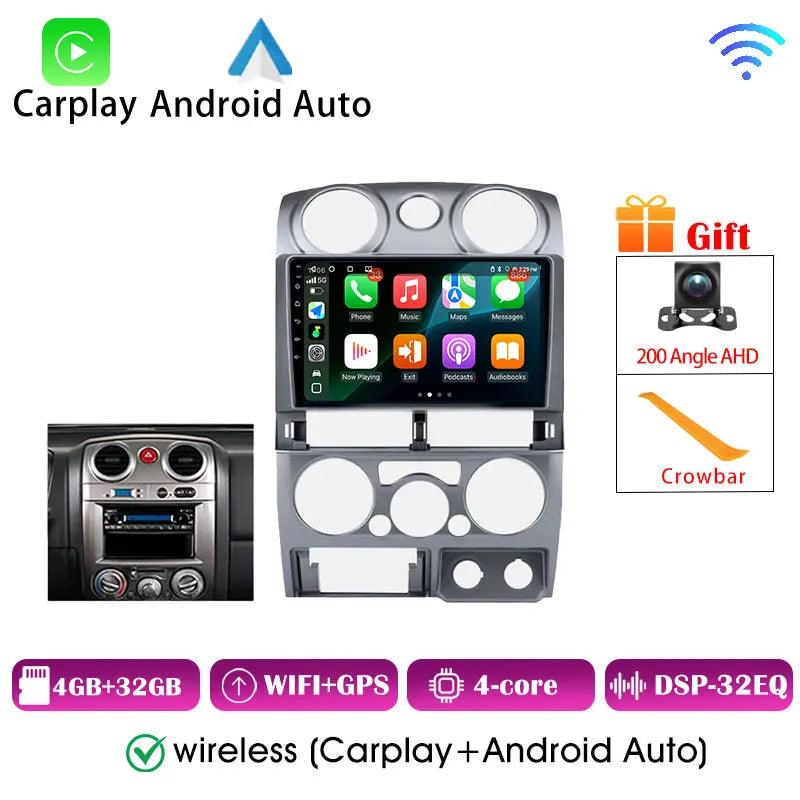 Isuzu D-Max Autoradio — Wireless CarPlay, Android Auto