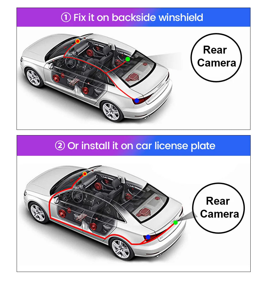 Universal Rear Camera — 1080P, Night Vision, Waterproof