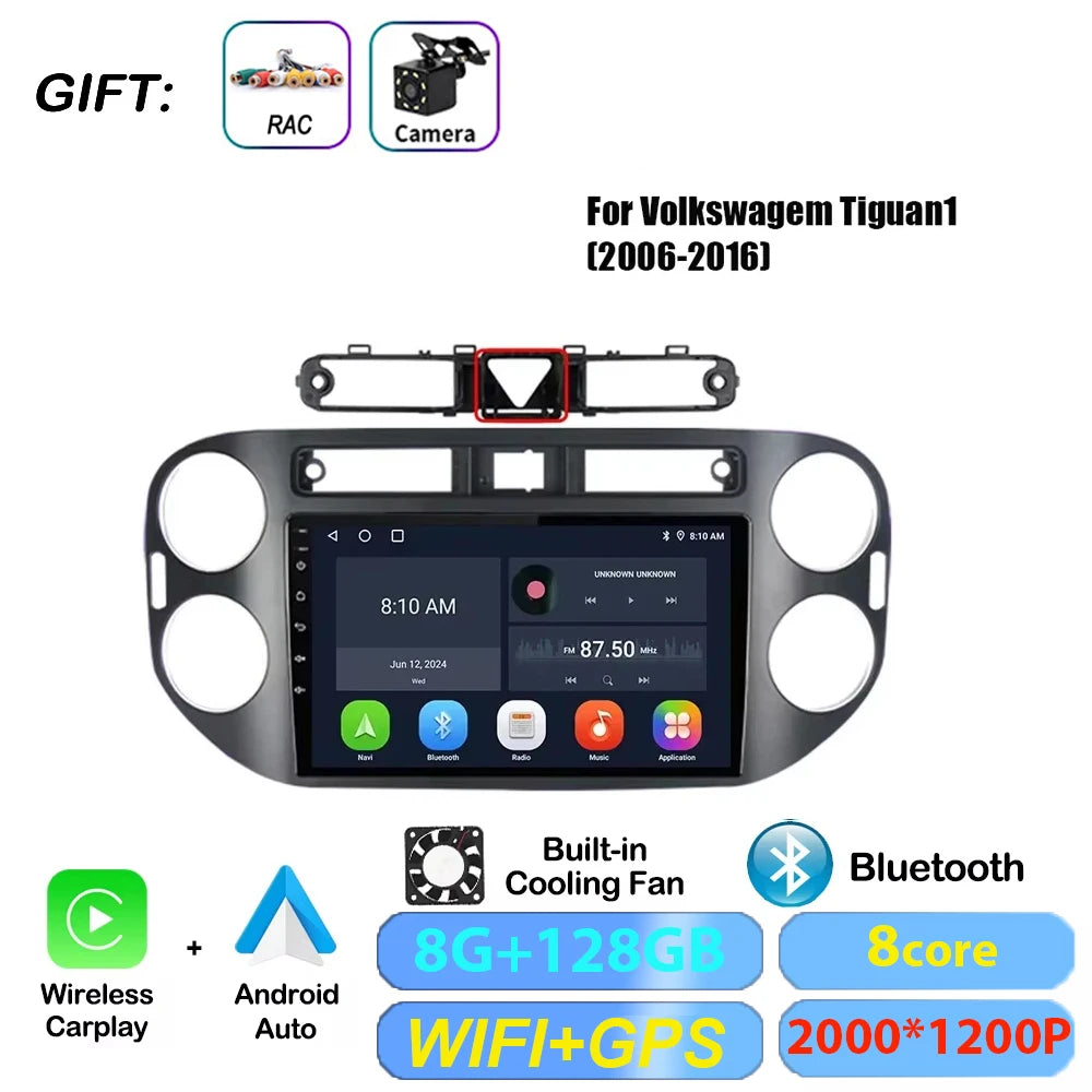 VW Tiguan Android 17 — 4G DSP, CarPlay