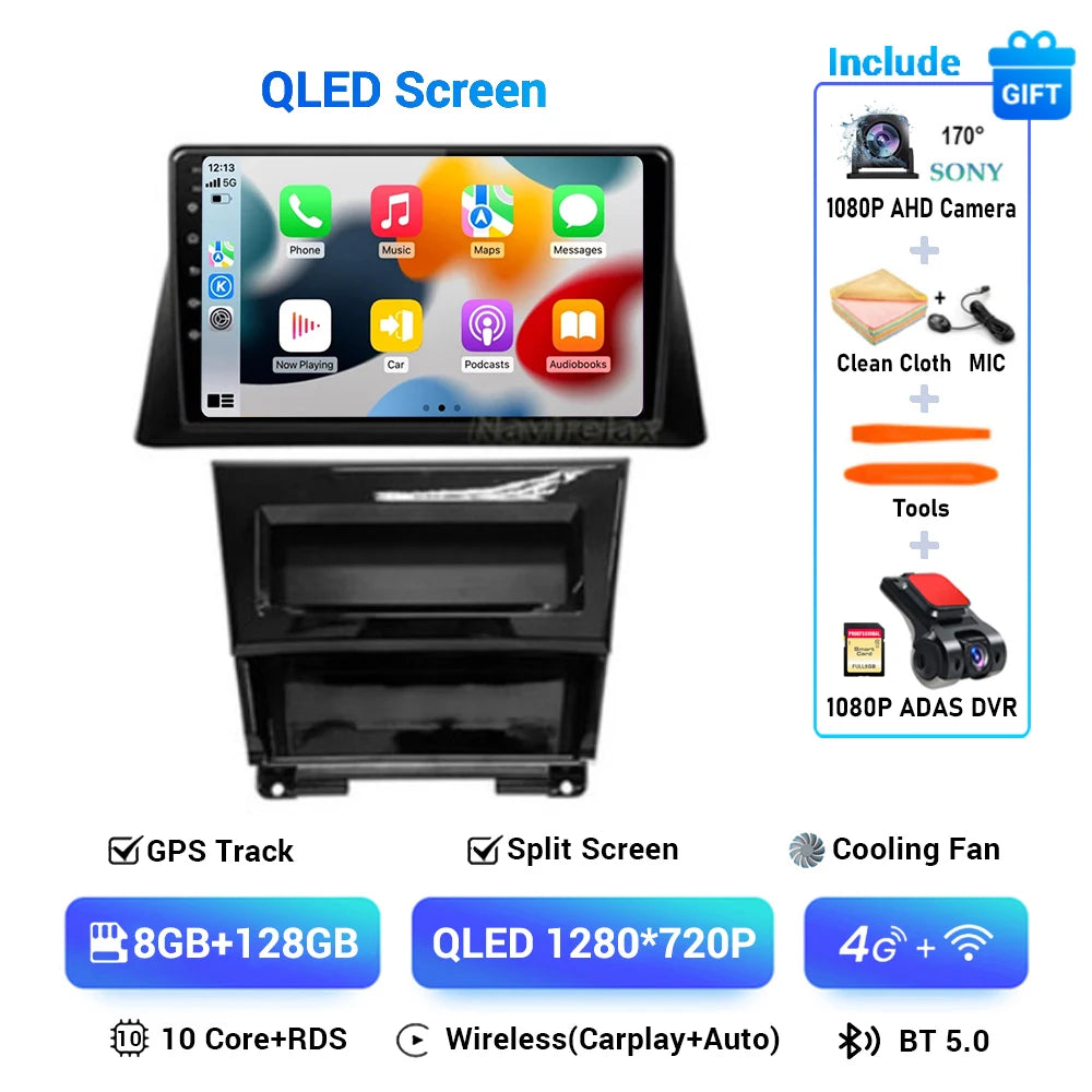 Android 15 Carplay Auto Pour Honda Accord 8 2008 2009 2010 2011 2012 Autoradio Lecteur Multimédia Unité Centrale GPS DSP Audio WIFI+4G