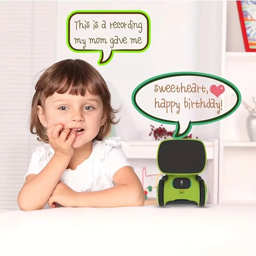 Multiple Languages Smart Voice Interactive Robot Dialogue Touch Mini Robot Recording Voice Changing Children's Toy Christmas