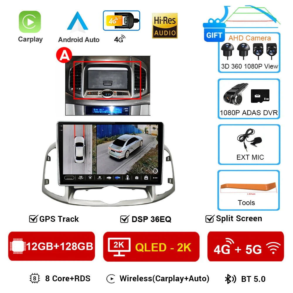 Chevrolet Captiva — Android 16, GPS, CarPlay
