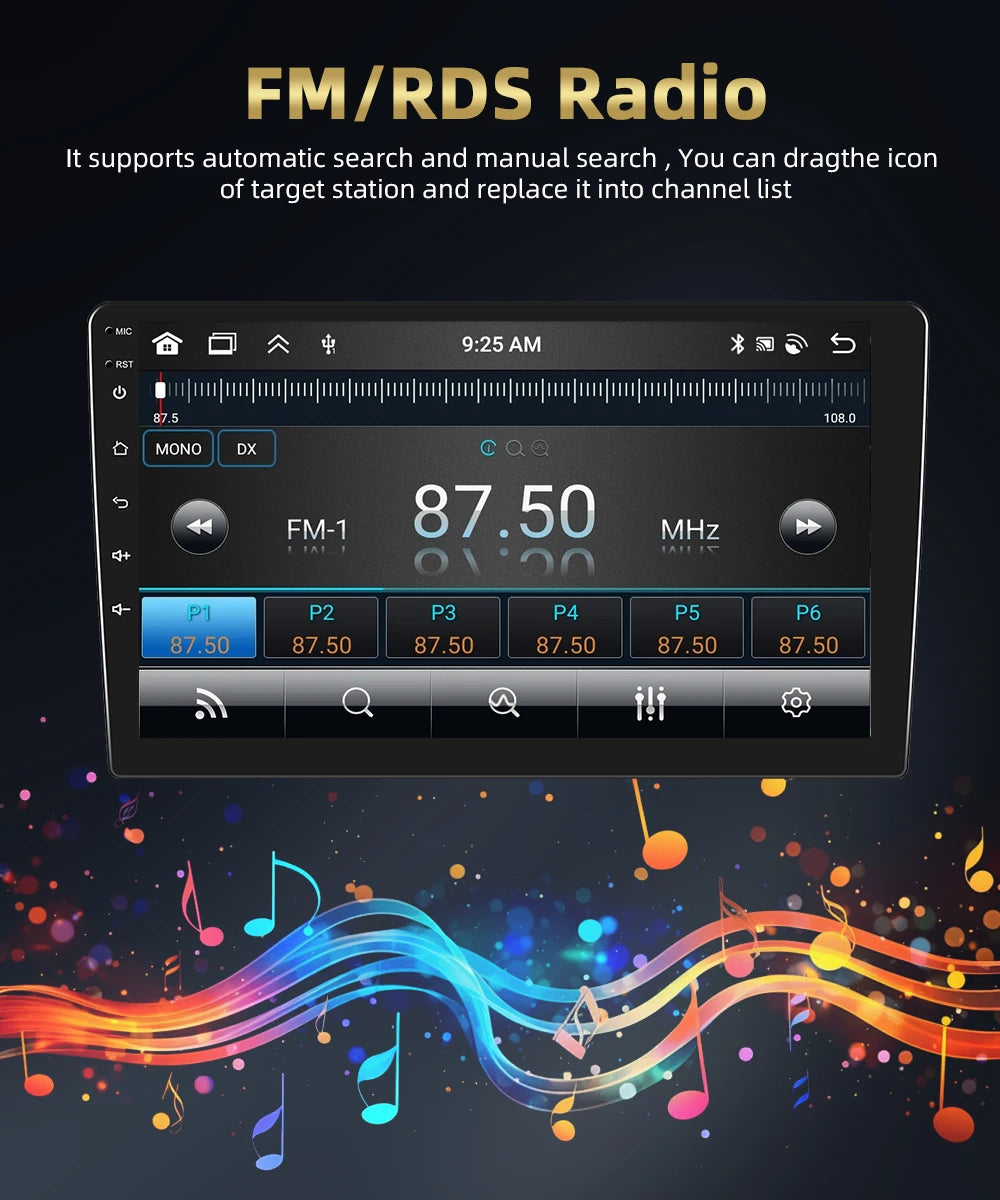 Podofo Hyundai Santa Fe — 8+128G, CarPlay, 4G