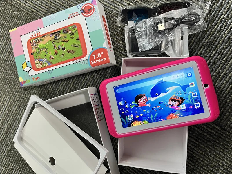 7" Kids Tablet — Dual Camera, Free Case