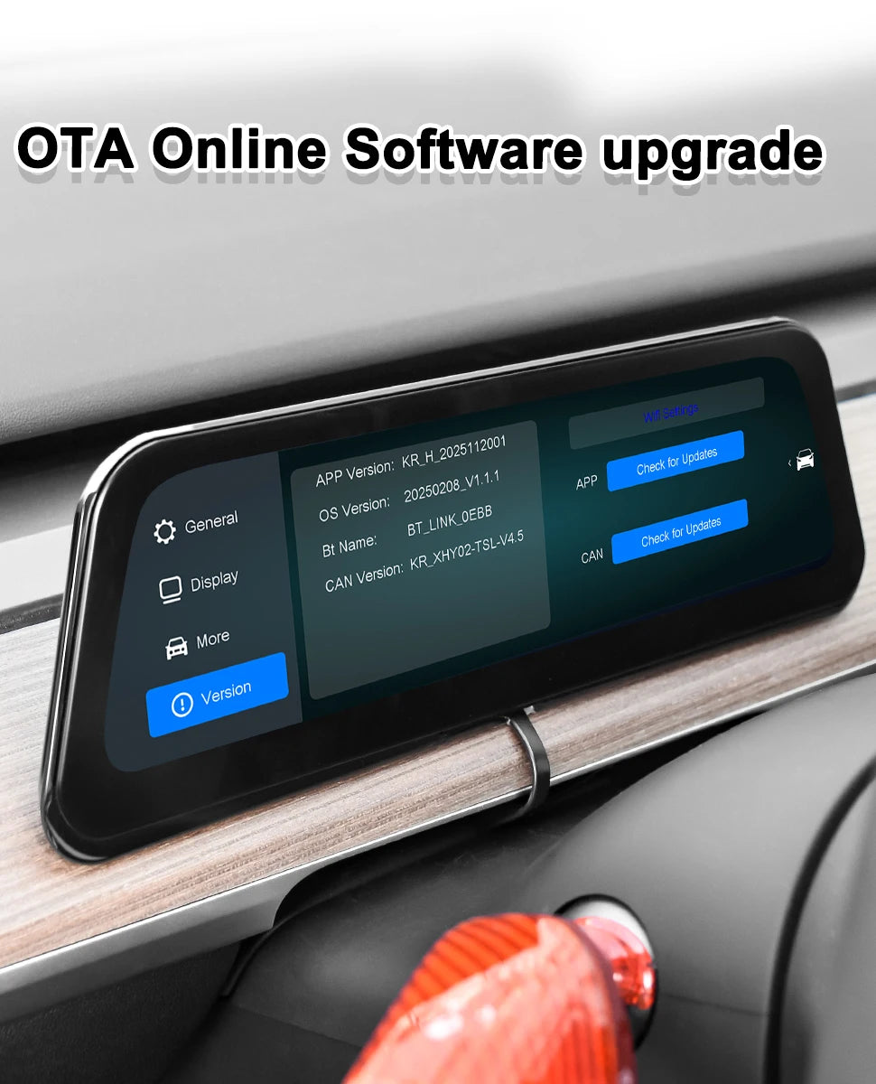 For Tesla Display 9.6 Inches New HUD For Model 3 2016-2023 & Model Y 2020-2024 Support Multiple Languages Carplay Android Auto