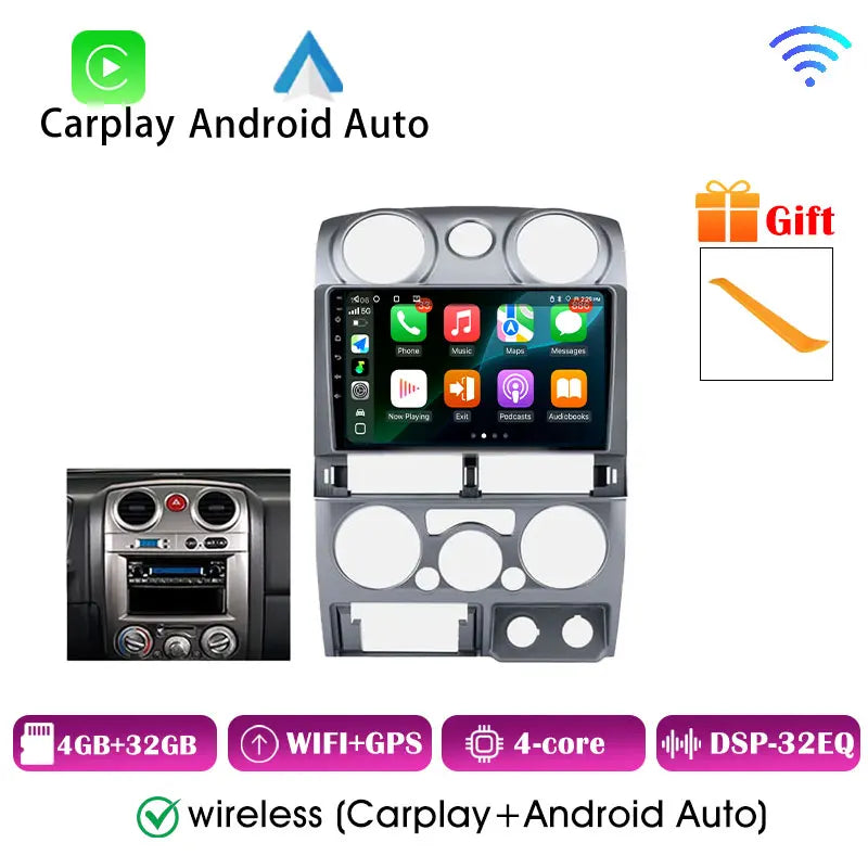 Isuzu D-Max Autoradio — Wireless CarPlay, Android Auto