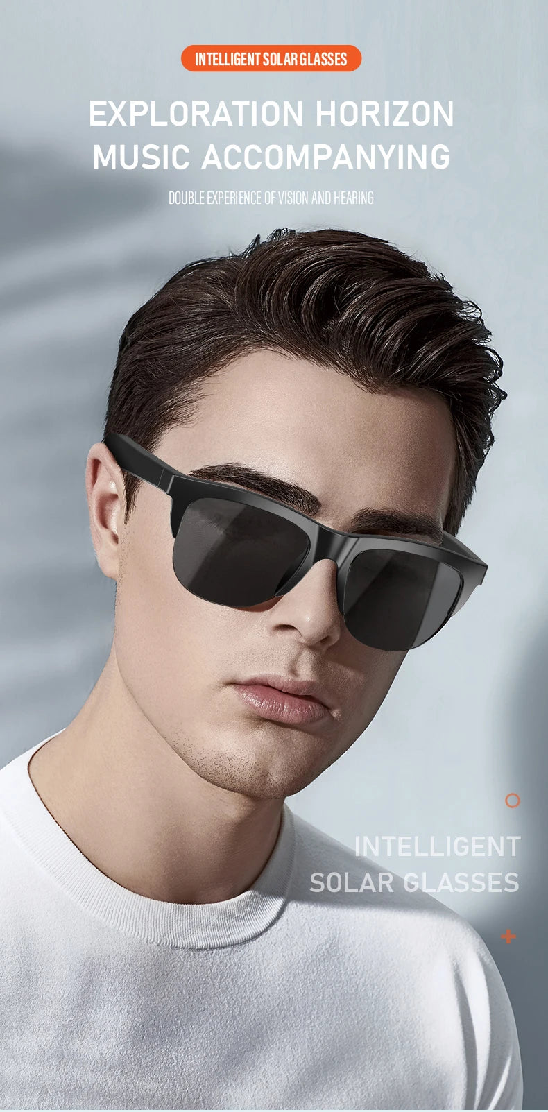 Smart Bluetooth Sunglasses — HiFi Audio, UV Protection