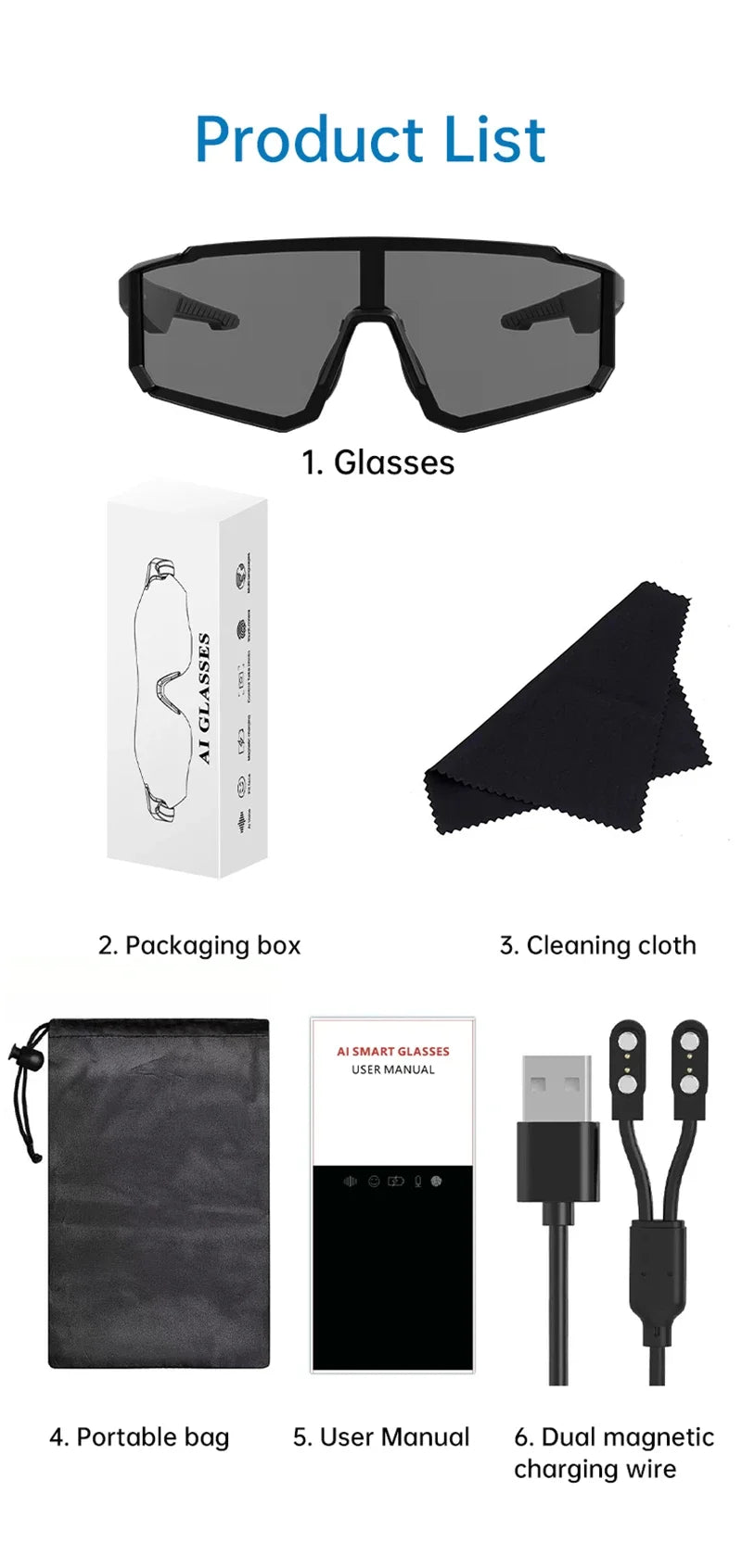 OnePlus AI Glasses — Bluetooth Audio, Windproof