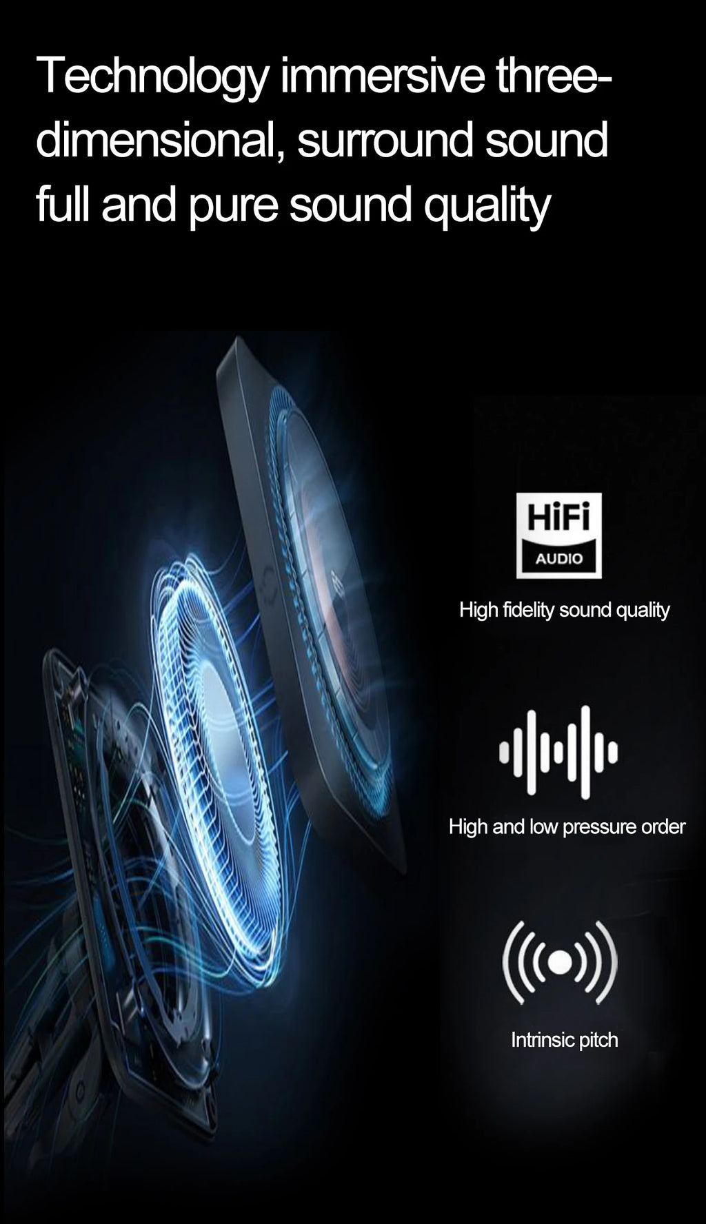 LIGE Smart Glasses – Kabelloses Bluetooth, integriertes Mikrofon, Touch-Steuerung & Übersetzung