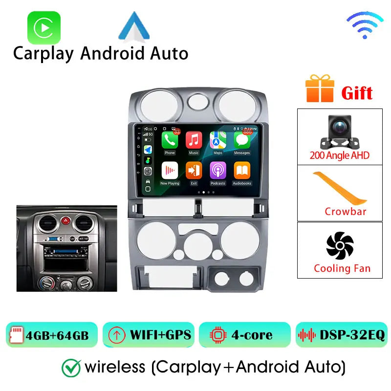 Isuzu D-Max Autoradio — Wireless CarPlay, Android Auto