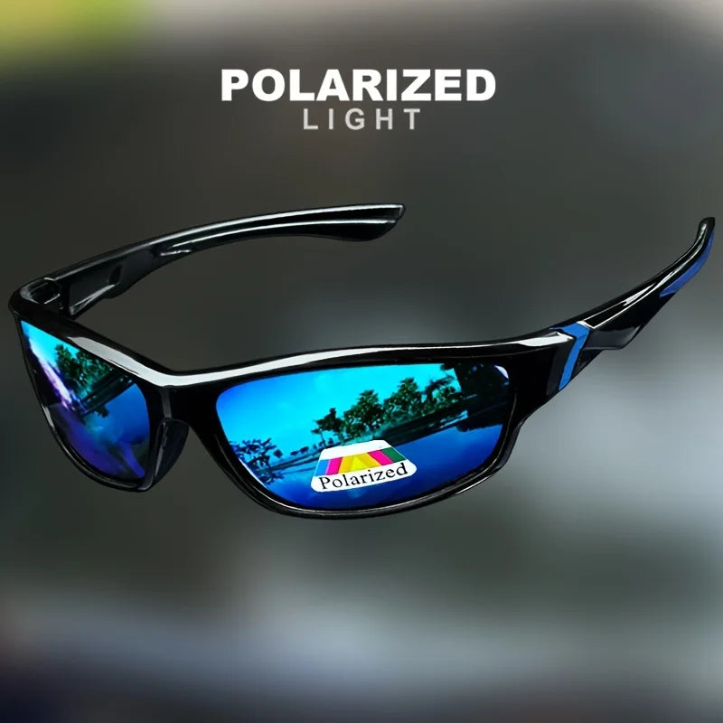 Lunettes de soleil sport vintage — UV400, anti-reflet, pêche, course et cyclisme, hommes et femmes